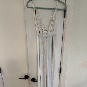 White, Blue, Navy Jumpsuit